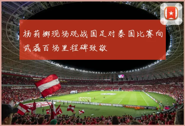 杨莉娜现场观战国足对泰国比赛向武磊百场里程碑致敬